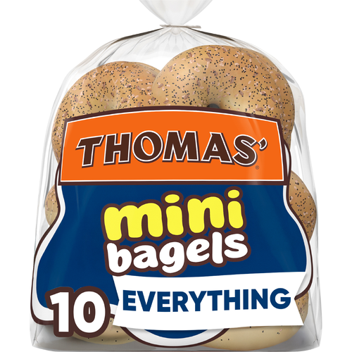 Thomas' Everything Mini Bagels, , Each Kosher Bag - 15 Ounce
