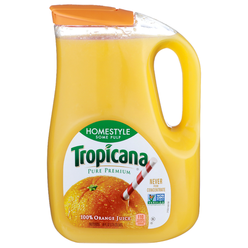 Tropicana Orange Homestyle Juice Some Pulp - 89 Fluid Ounce