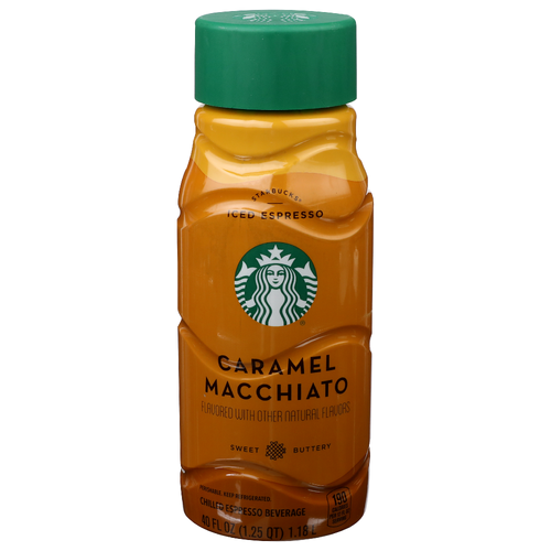 Starbucks Iced Espresso Caramel Macchiato Sweet Buttery - 40 Fluid Ounce