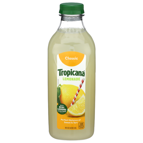TROPICANA Classic Chilled Juice Ch Lemonade Pl 1pk X 6cs - 46 Fluid Ounce