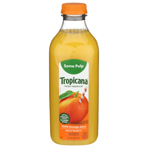 TROPICANA Orange Juice Some Pulp Chilled Juices Pp 6cs Ojhs Pls - 46 Fluid Ounce