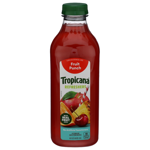 TROPICANA Fruit Punch Chilled Juice Ch Refreshers Pl 1pk X 6cs - 46 Fluid Ounce