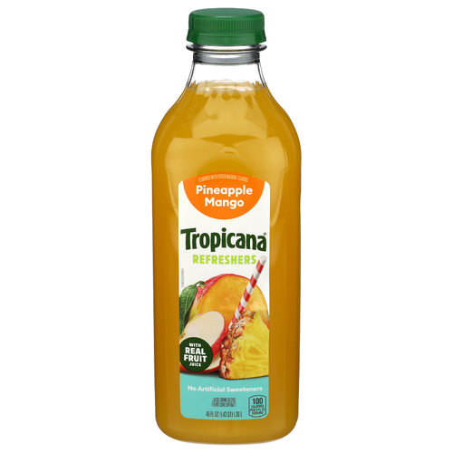 TROPICANA Pineapple Mango Chilled Juice Ch Refreshers Pl 1pk X 6cs - 46 Fluid Ounce