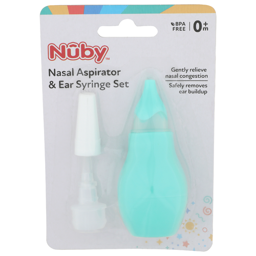 Nuby Nasal Aspirator & Ear Syringe Set - 1 Each