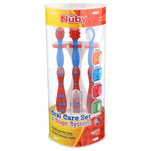 Nuby Oral Care Set 4-Stage System - 1 Each
