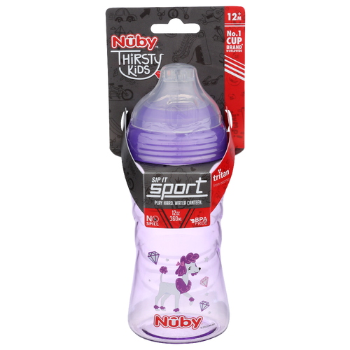 Nuby Thirsty Kids Water Canteen - 12 Ounce