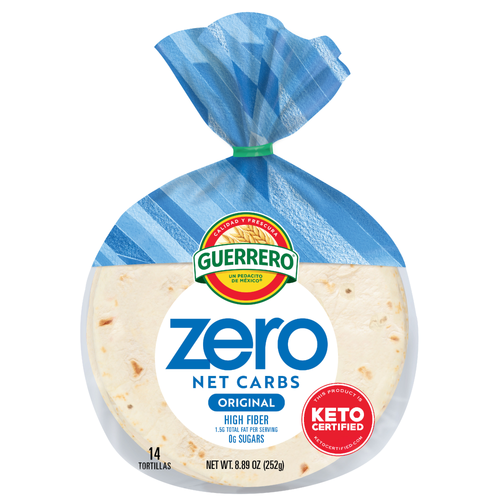 Guerrero Zero Net Carbs Original Tortillas, Street Taco Size, 14 Pack - 0.635 Ounce - 14 Count