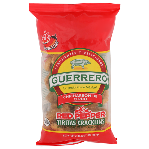 Guerrero Picante Flavor Fried Red Pepper Tiritas Cracklins - 5.5 Ounce Image 1 of 4