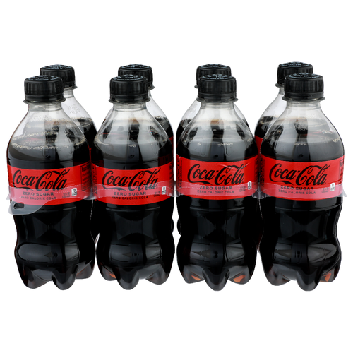 Coca-Cola Zero Calorie - 12 Fluid Ounce - 8 Count