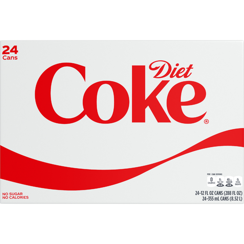 Diet Coke Soda Soft Drink - 288 Fluid Ounce