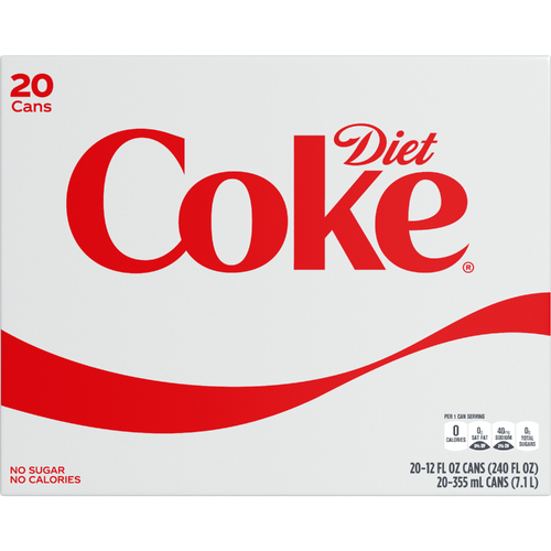 Diet Coke  Soda Soft Drink - 240 Fluid Ounce