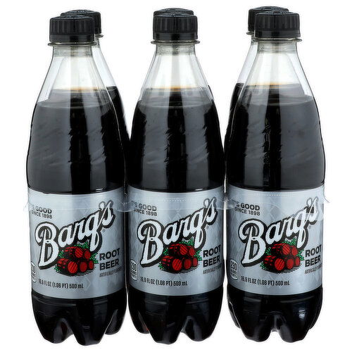 Barq's Root Beer - 16.9 Fluid Ounce - 6 Count