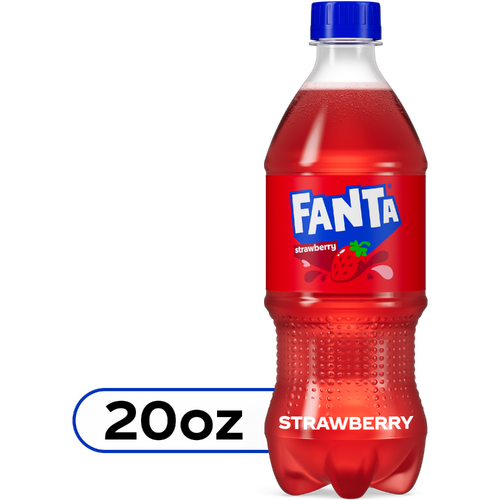 Fanta Fanta Strawberry Soda Bottle - 20 Fluid Ounce, 20 Fluid ounce