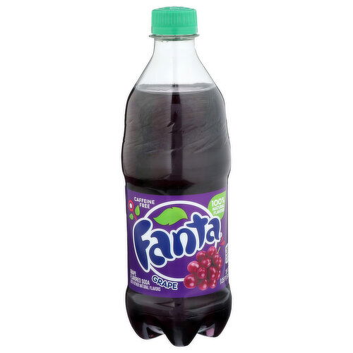 Fanta Flavored Soda Grape - 20 Fluid Ounce - 1 Count
