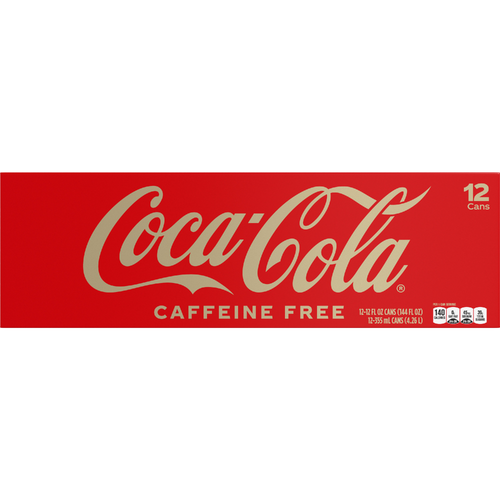 Coca-Cola Caffeine Free Soda Soft Drink, , 12 Pack - 144 Fluid Ounce