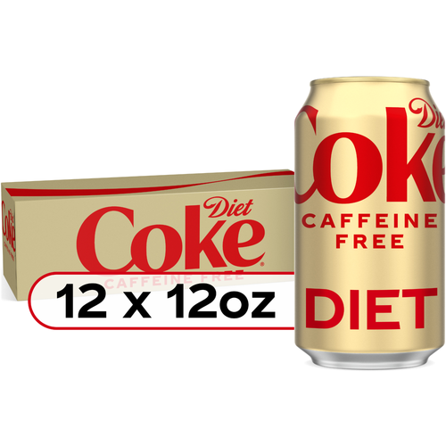 Diet Coke Caffeine Free Soda Soft Drink - 144 Fluid Ounce Image 1 of 4