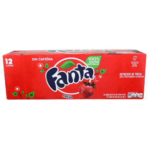 Fanta Strawberry - 12 Fluid Ounce - 12 Count