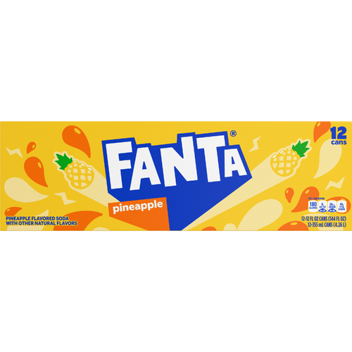 Fanta  Pineapple Soda Soft Drink - 144 Fluid Ounce