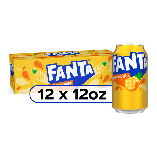 Fanta Pineapple Soda Soft Drink - 144 Fluid Ounce Image 1 of 4