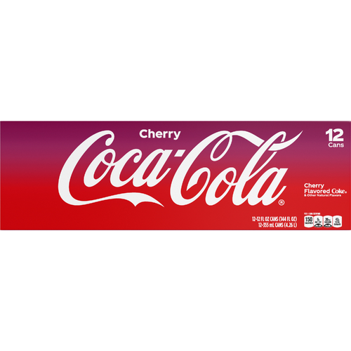 Coca-Cola Cherry Soda Soft Drink, , 12 Pack - 144 Fluid Ounce