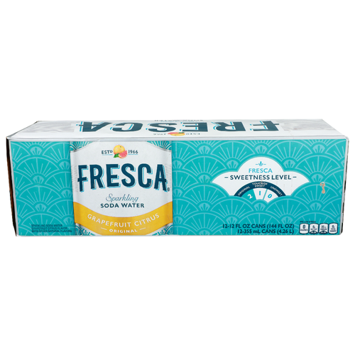 Fresca Grapefruit Citrus Original Sparkling Soda Water - 12 Fluid Ounce - 12 Count