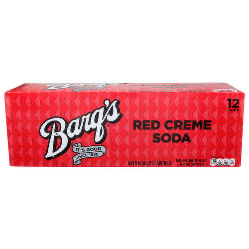 Barq's Red Creme Soda - 12 Fluid Ounce - 12 Count