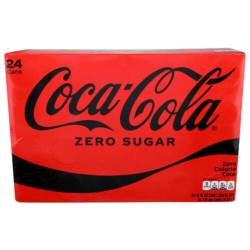 Coca-Cola Zero Calorie - 12 Fluid Ounce - 24 Count