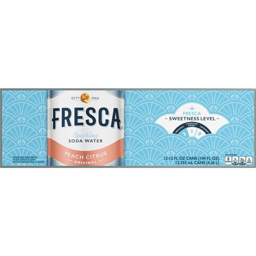 Fresca Peach Soda Cans - 144 Fluid Ounce Image 1 of 2