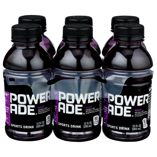 Powerade Grape Sports Drink - 6 Count Image 1 of 4