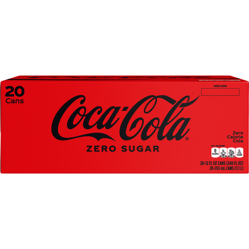 Coca-Cola  Zero Sugar Soda Soft Drink - 240 Fluid Ounce