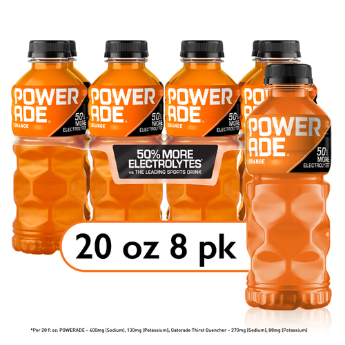 Powerade Orange Sports Drink Bottles - 160 Fluid Ounce Image 1 of 4