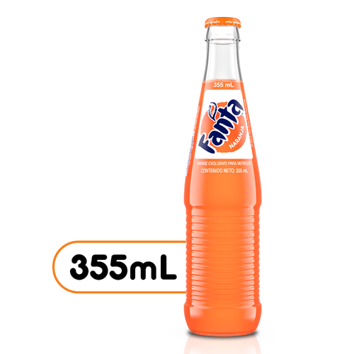Fanta De Mexico Orange Soda Glass Bottle - 12 Fluid Ounce