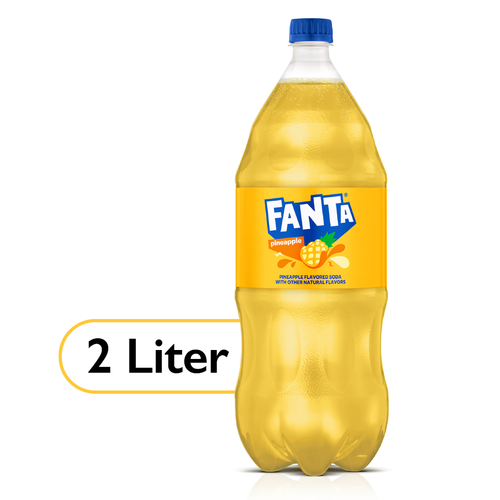 Fanta Pineapple Soda Soft Drink - 67.6 Fluid Ounce Image 1 of 4