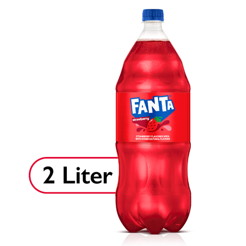 Fanta Strawberry Soda Bottle - 67.6 Fluid Ounce