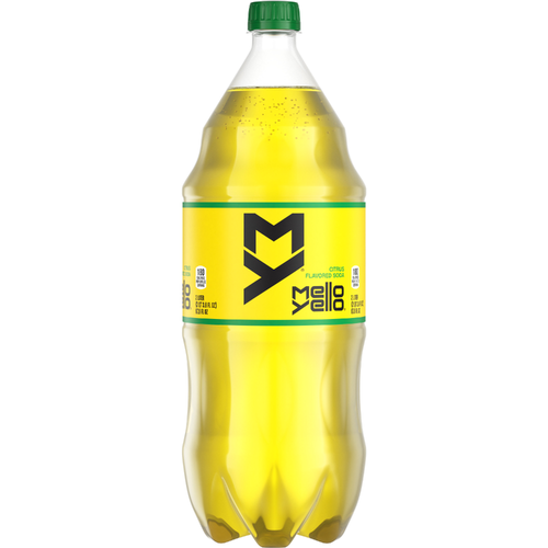 Mello Yello Citrus Flavored Soda Soft Drink, 2 Liters - 67.6 Fluid Ounce
