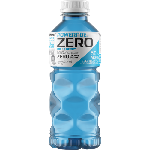 Powerade Zero Sugar Mixed Berry Sports Drink Bottle - 20 Fluid Ounce Image 1 of 2