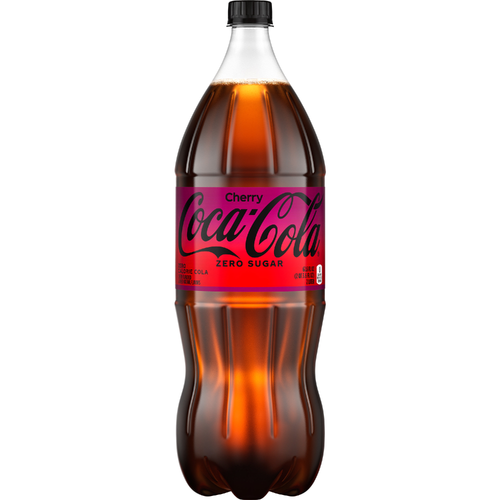 Coca-Cola Zero Sugar Cherry Diet Soda Soft Drink, 2 Liters - 67.6 Fluid Ounce
