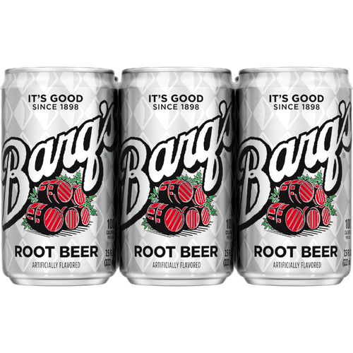 Barq's Root Beer Cans - 7.5 Fluid Ounce - 6 Count Image 1 of 2