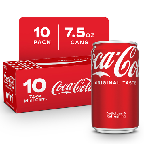 Coca-Cola Mini Original Soda Soft Drink  - 75 Fluid Ounce Image 1 of 4