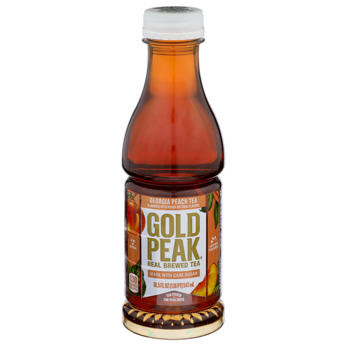 Gold Peak Georgia Peach Tea Real Brewed - 18.5 Fluid Ounce