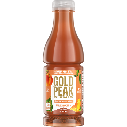 Gold Peak Peach Flavored Iced Tea Drink - 18.5 Fluid Ounce