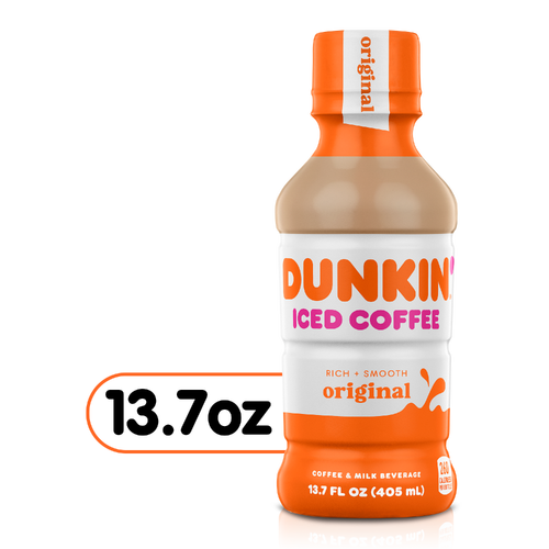 Dunkin' Original Iced Coffee Bottle - 13.7 Fluid Ounce Image 1 of 4