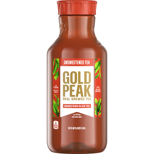 Gold Peak Unsweetened Black Iced Tea Drink - 52 Fluid Ounce
