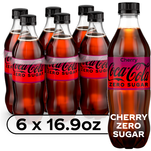 Coca-Cola Zero Sugar Cherry Soda Soft Drink - 101.4 Fluid Ounce Image 1 of 4