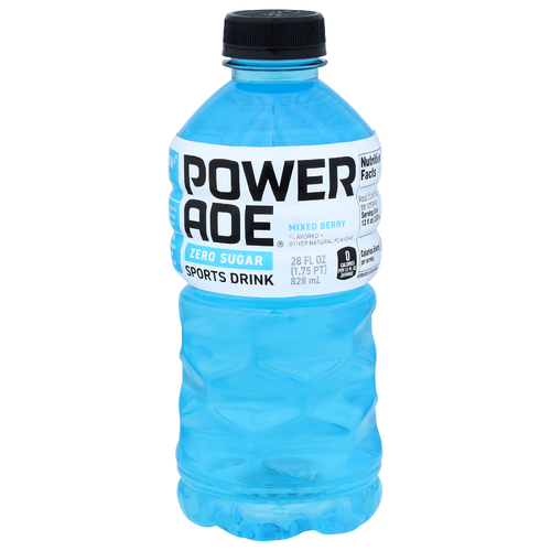 Powerade Zero Sugar Mixed Berry Sport Drink - 28 Fluid Ounce