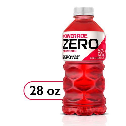 Powerade Zero Sugar Fruit Punch Sports Drink Bottle - 28 Fluid Ounce Image 1 of 4