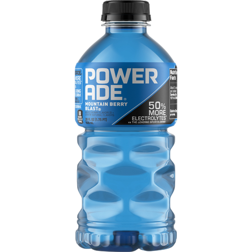 Powerade Mountain Berry Blast Electrolyte Sports Drink, Bottle - 28 Fluid Ounce