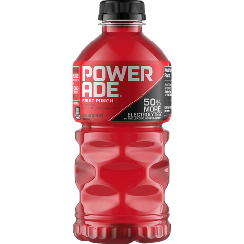 Powerade Fruit Punch Electrolyte Sports Drink, Bottle - 28 Fluid Ounce