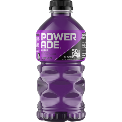 Powerade Grape Electrolyte Sports Drink, Bottle - 28 Fluid Ounce