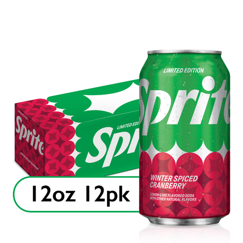 Sprite Winter Spiced Cranberry Soda Soft Drink - 144 Fluid Ounce Image 1 of 4